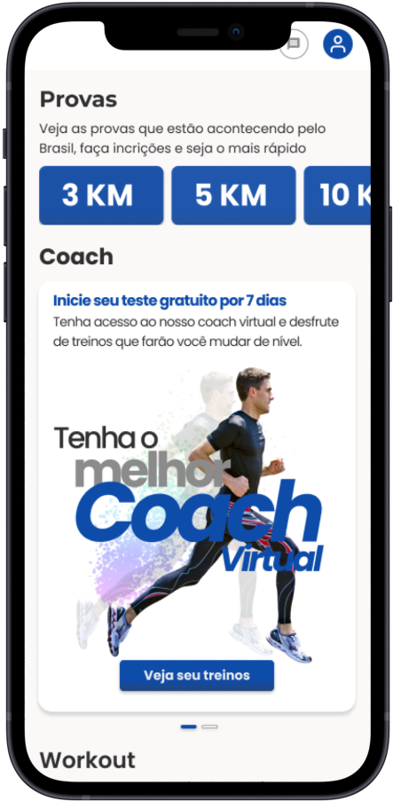 Aplicativo de treinamento de corrida: X-Training Brasil